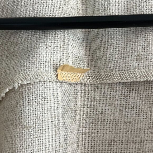 Clobber of London by Mindy Malone Vintage 60's Linen Open Front Vest Khaki OS - Picture 6 of 8